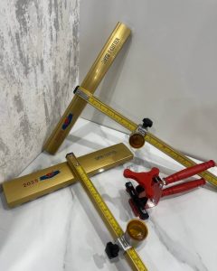 خرید قوارهبر KD طلایی در مدلهای دو ریل و سه ریل، سایز ۹۰ و ۱۲۰ سانت، مناسب برش دقیق کاشی و سرامیک؛ سایز ۹۰ پر فروشتر است.